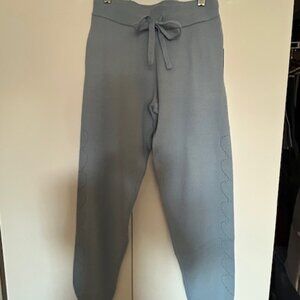PJ Salvage Pointelle Joggers Pajama Lounge Pants XS Blue NWT
